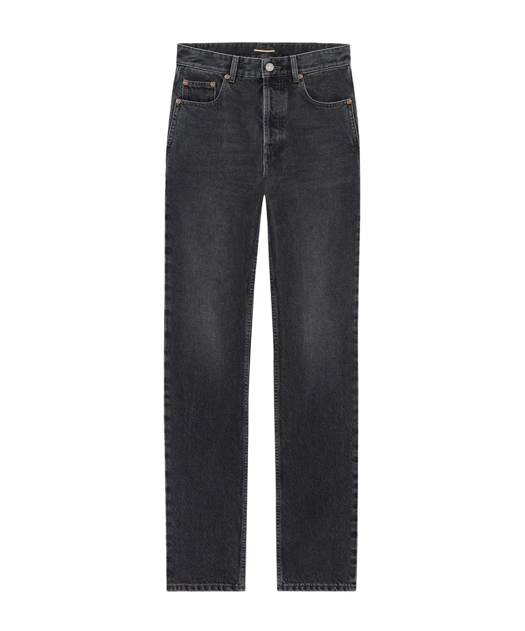 Saint Laurent Relax Straight-Leg Jeans