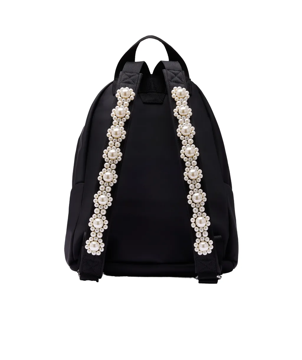 Pearl-Embellished Backpack
