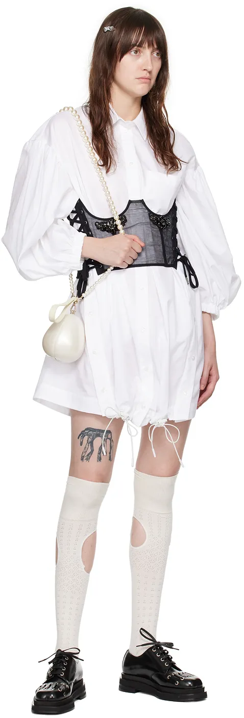 Pearl-Embellished Egg Mini Bag
