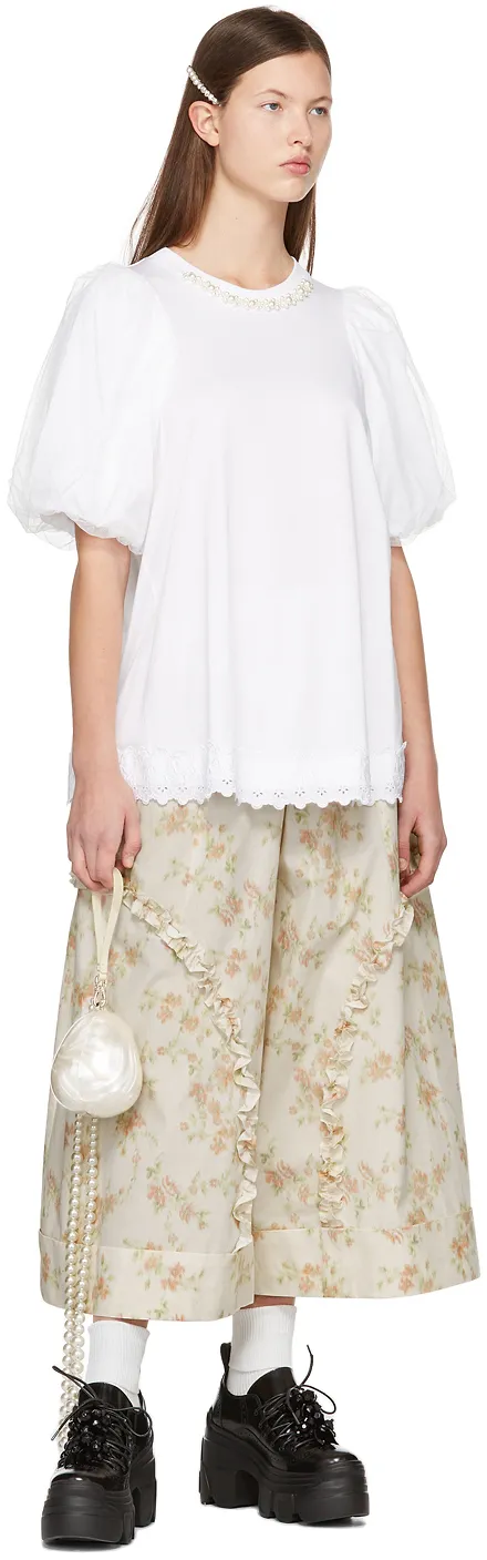 Pearl-Embellished Egg Mini Bag