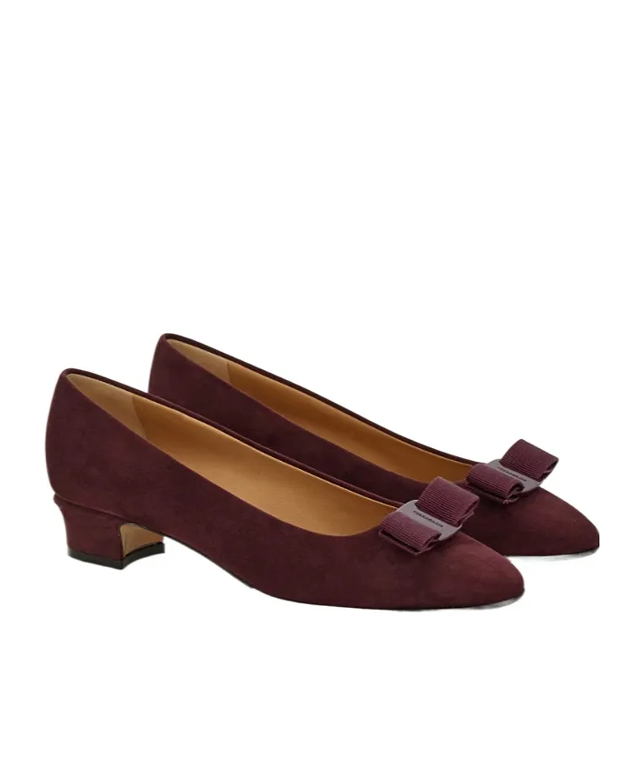 Vara Bow Block Heel Pump