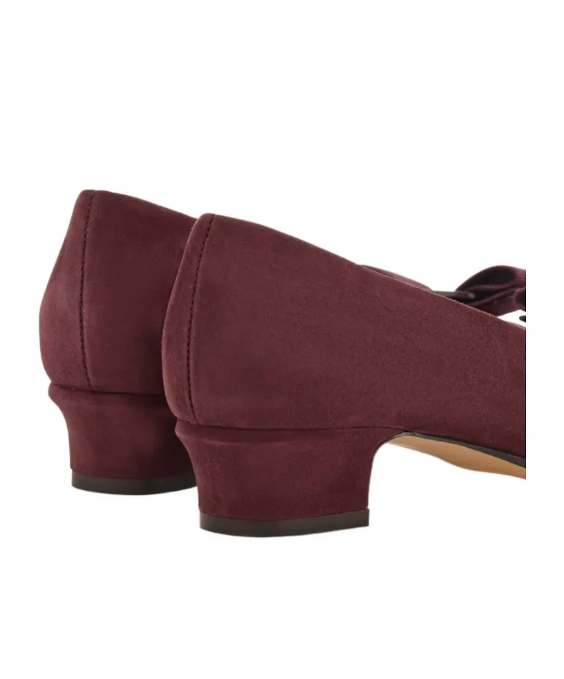 Vara Bow Block Heel Pump