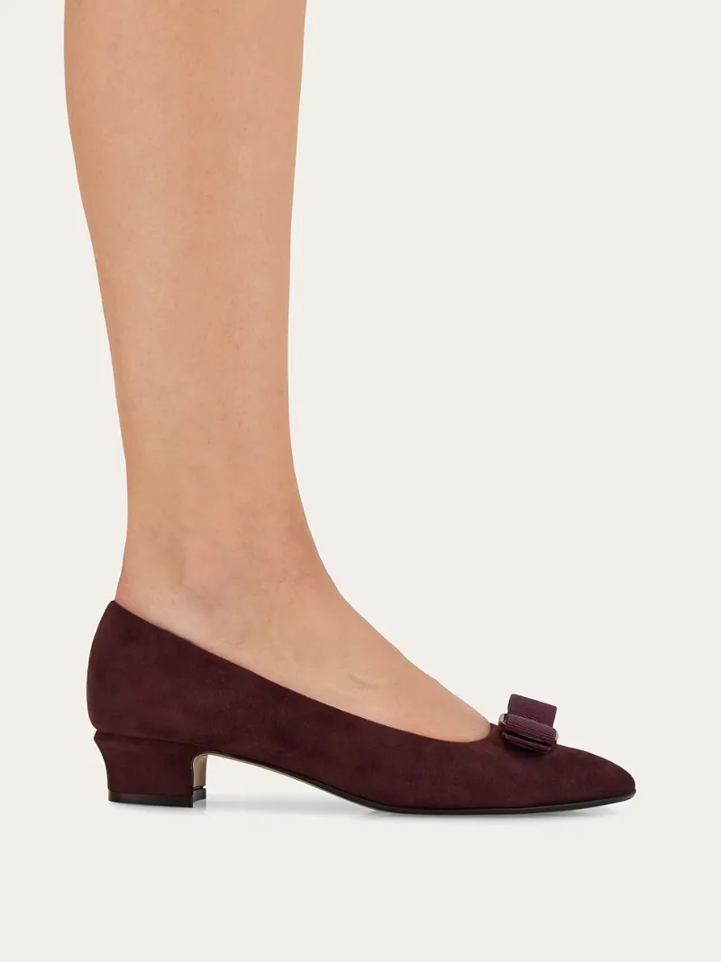 Vara Bow Block Heel Pump