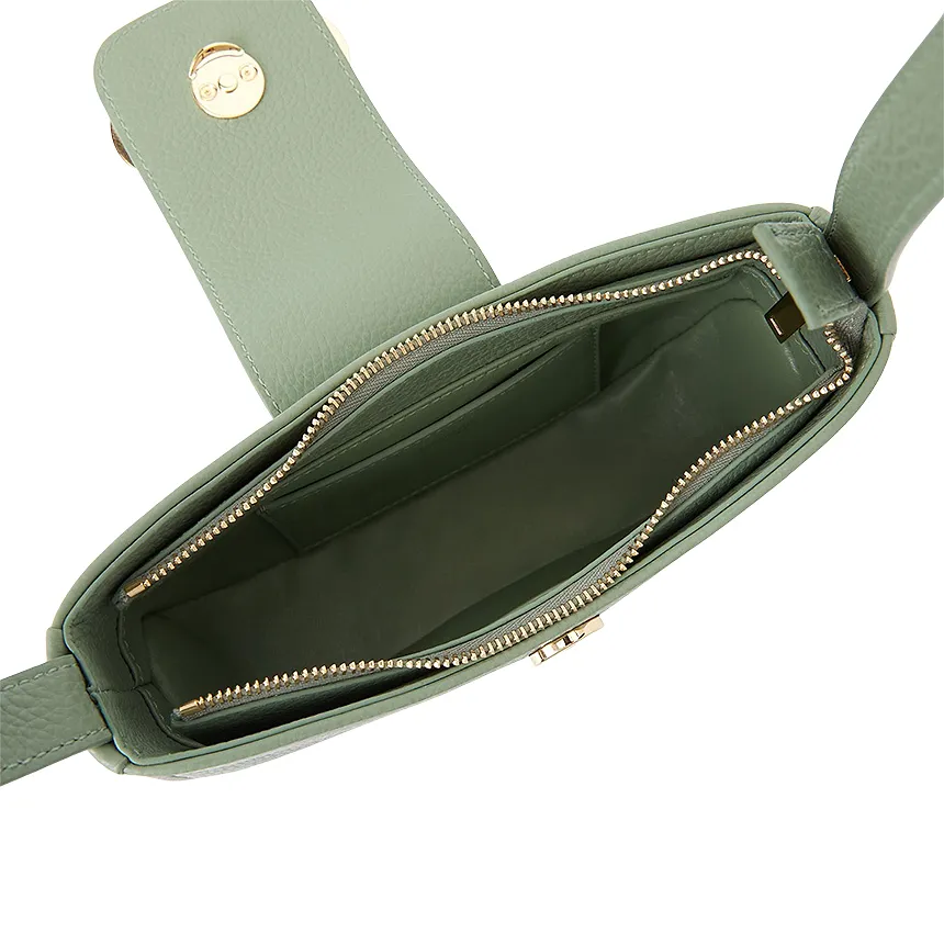 Zippered Shoulder Bag