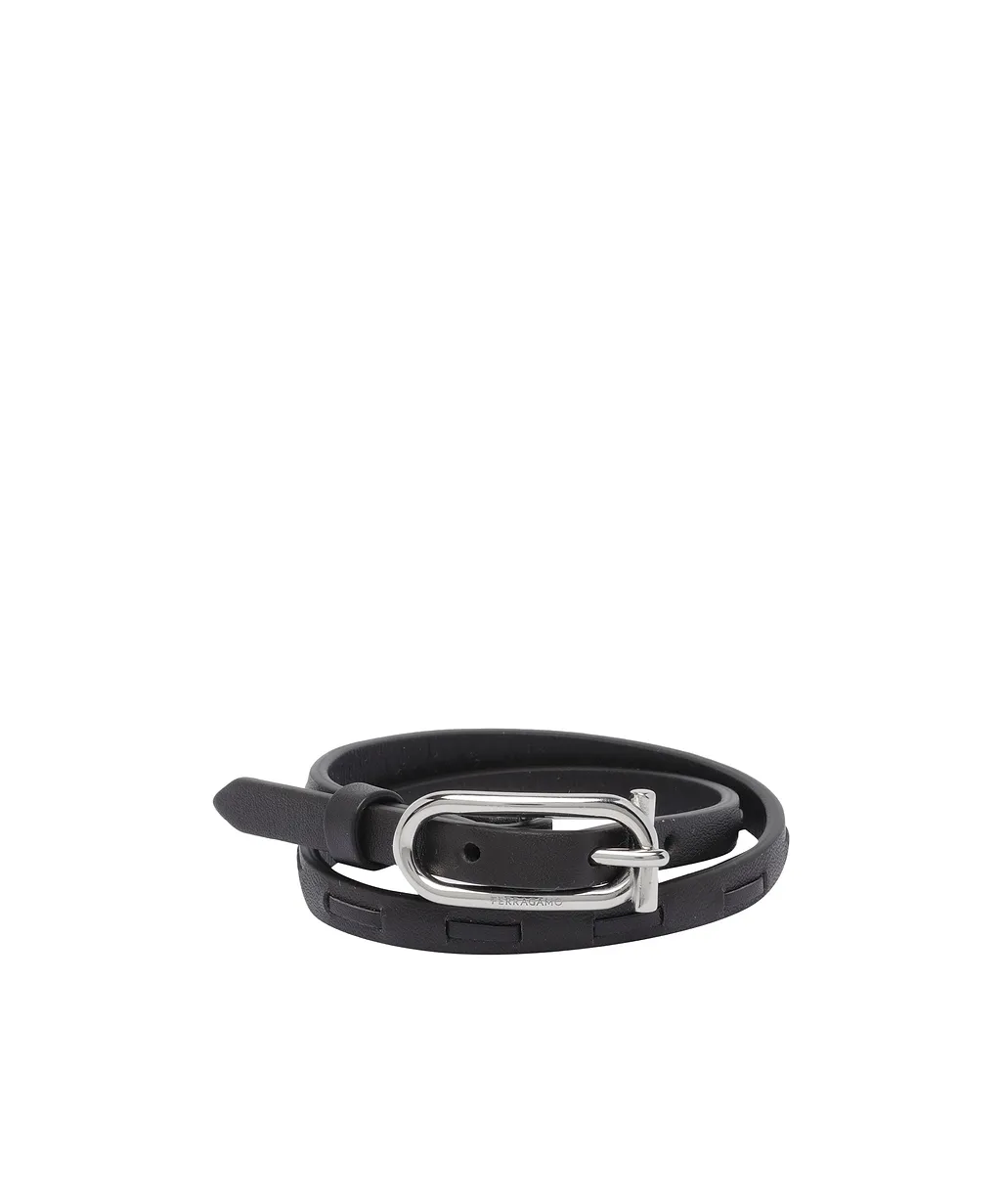 Ferragamo Double-Wrap Buckle Bracelet