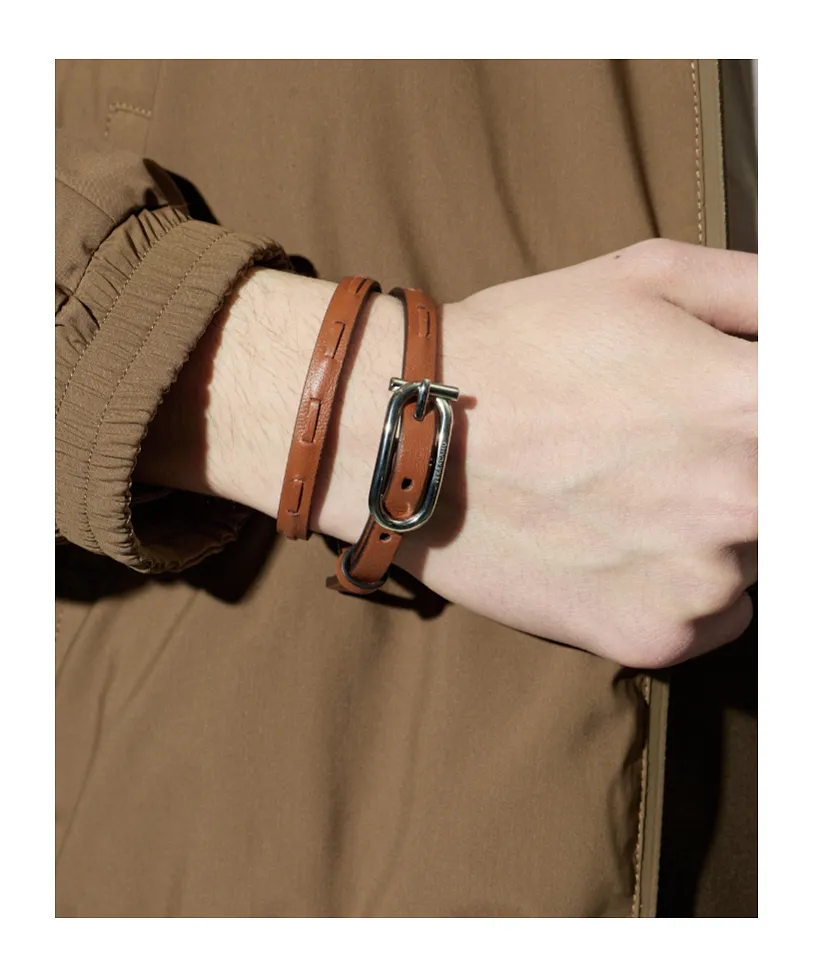 Ferragamo Double-Wrap Buckle Bracelet