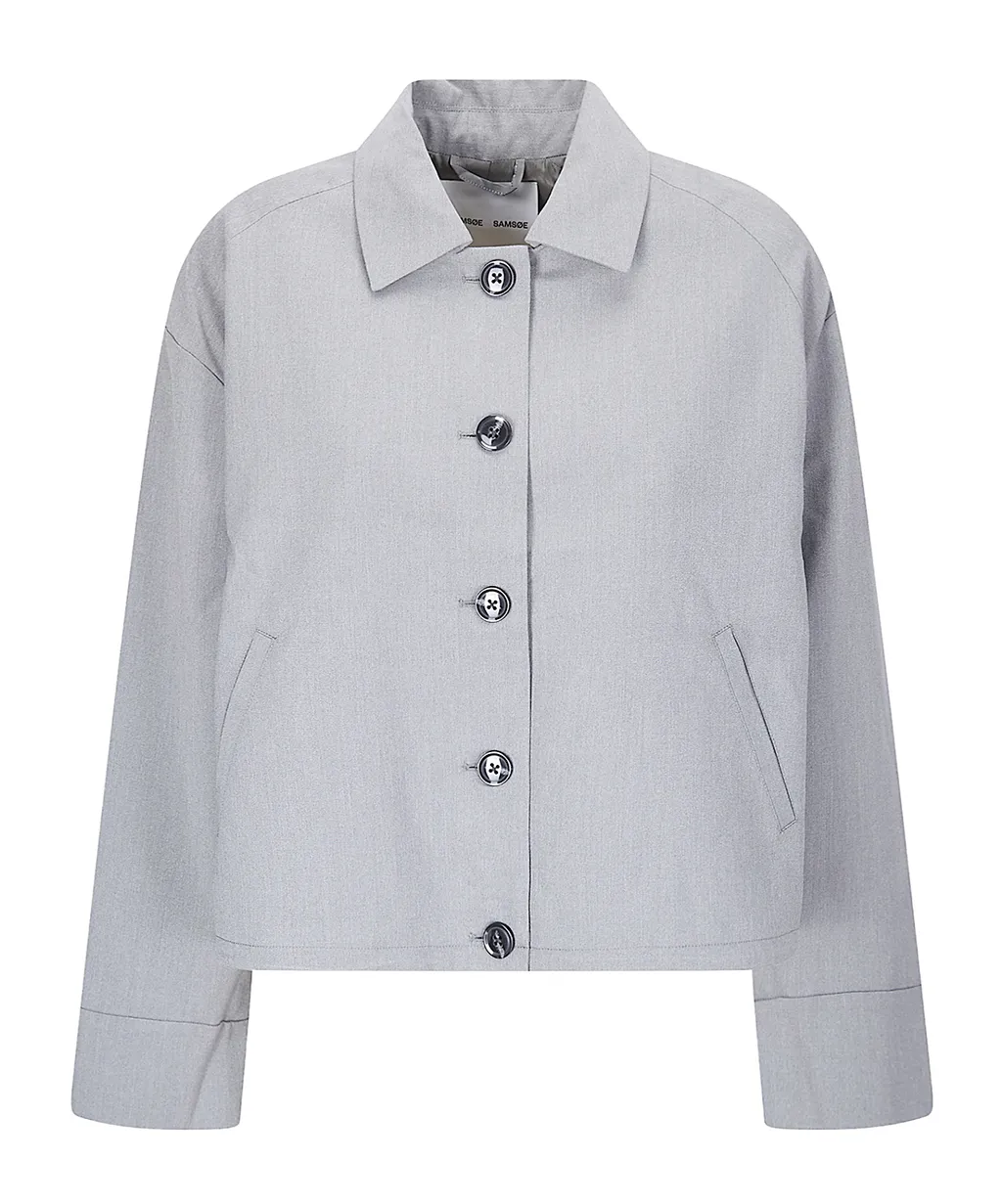 SamsØE SamsØE Sakelly Cropped Button Jacket