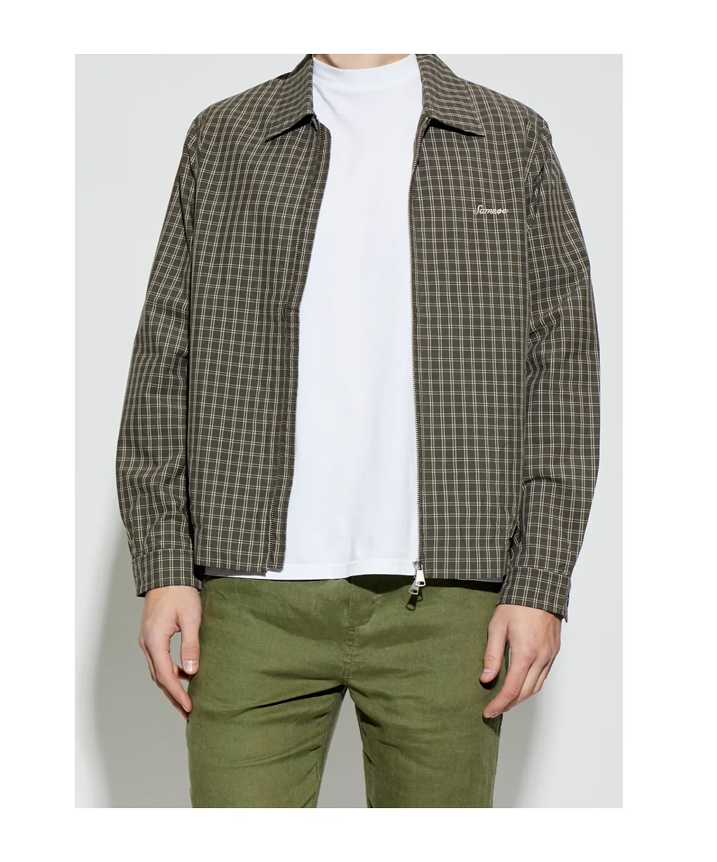 SamsØE SamsØE Sabeck Checked Zip Jacket