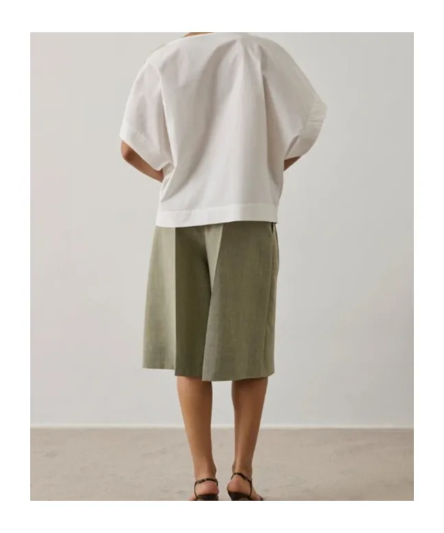 Issa Button Short-Sleeve Blouse