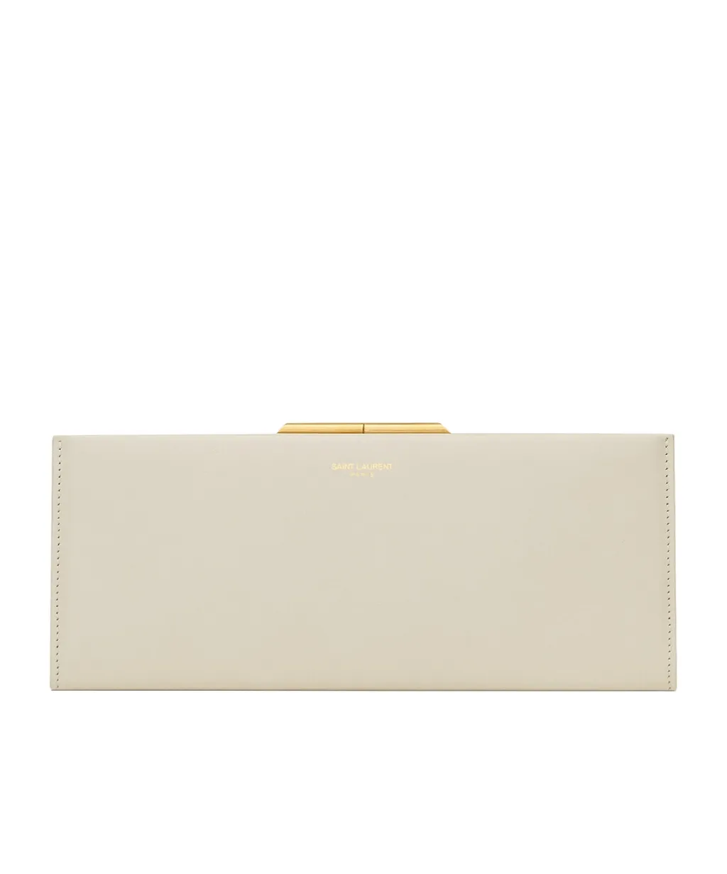 Midnight Small Clutch In Smooth Leather