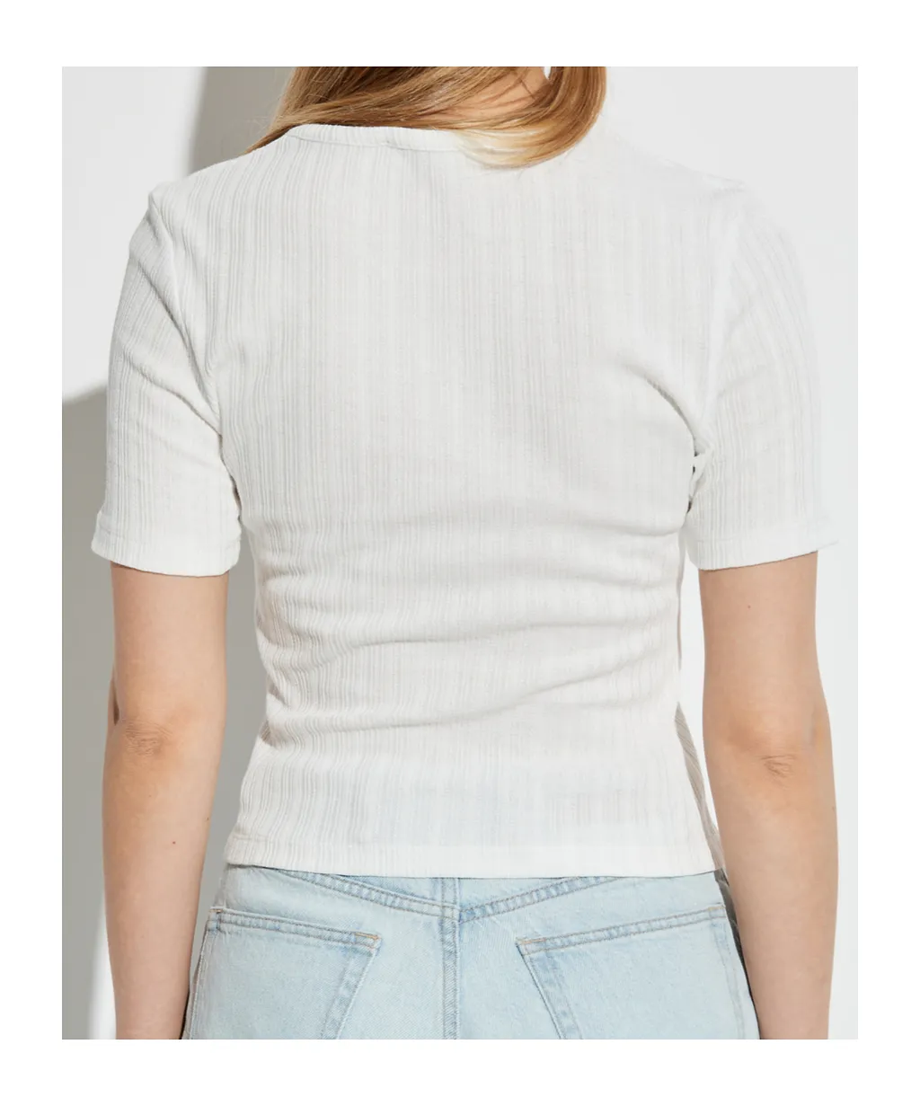 SamsØE SamsØE Buttoned Ribbed Top