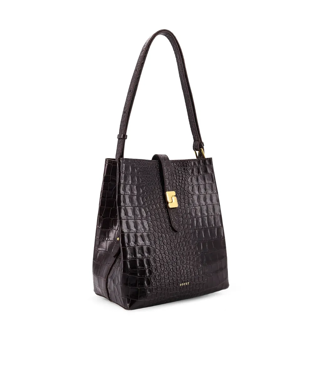 Soeur Bello Embossed Shoulder Bag
