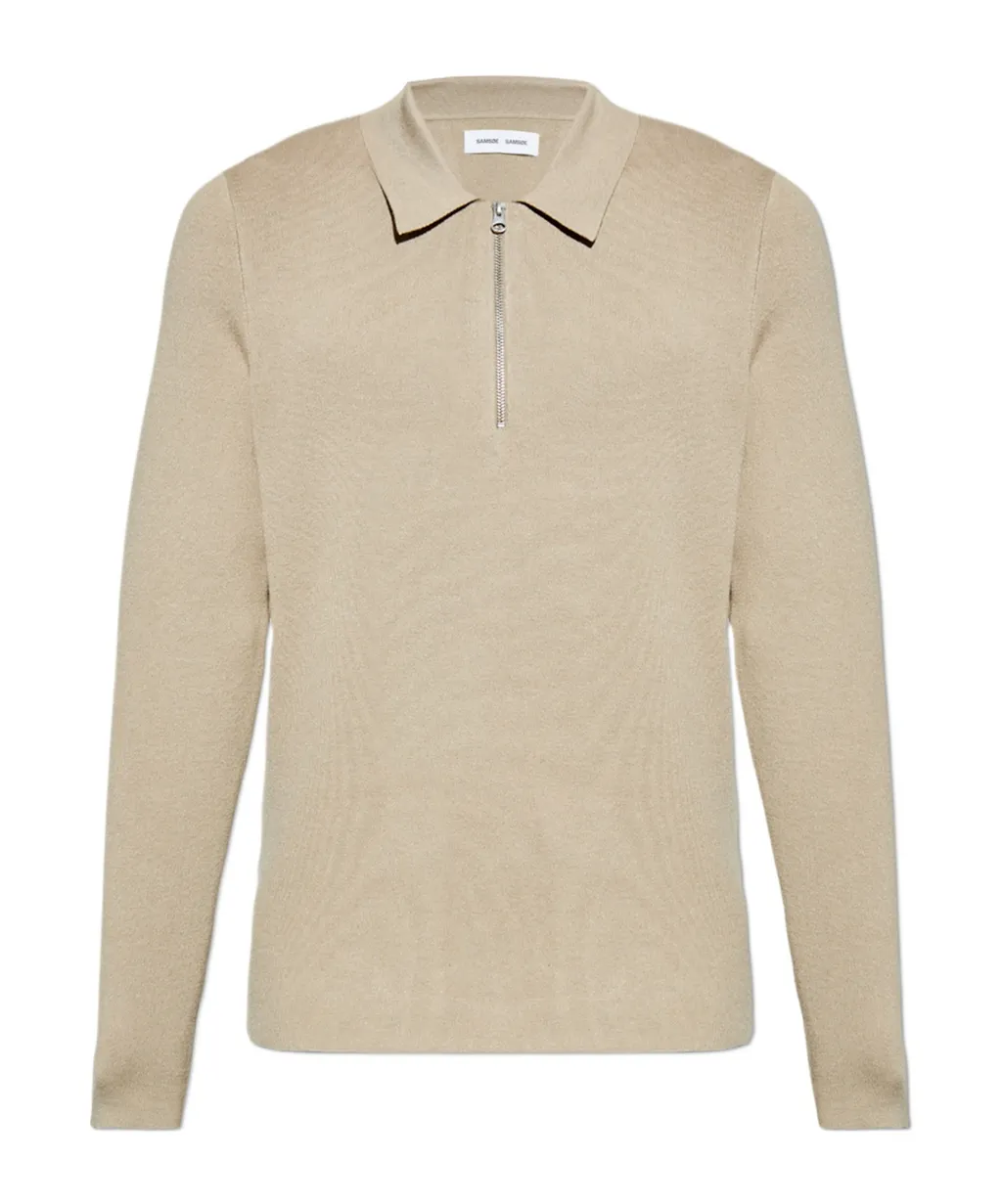 Zip-Neck Polo Shirt