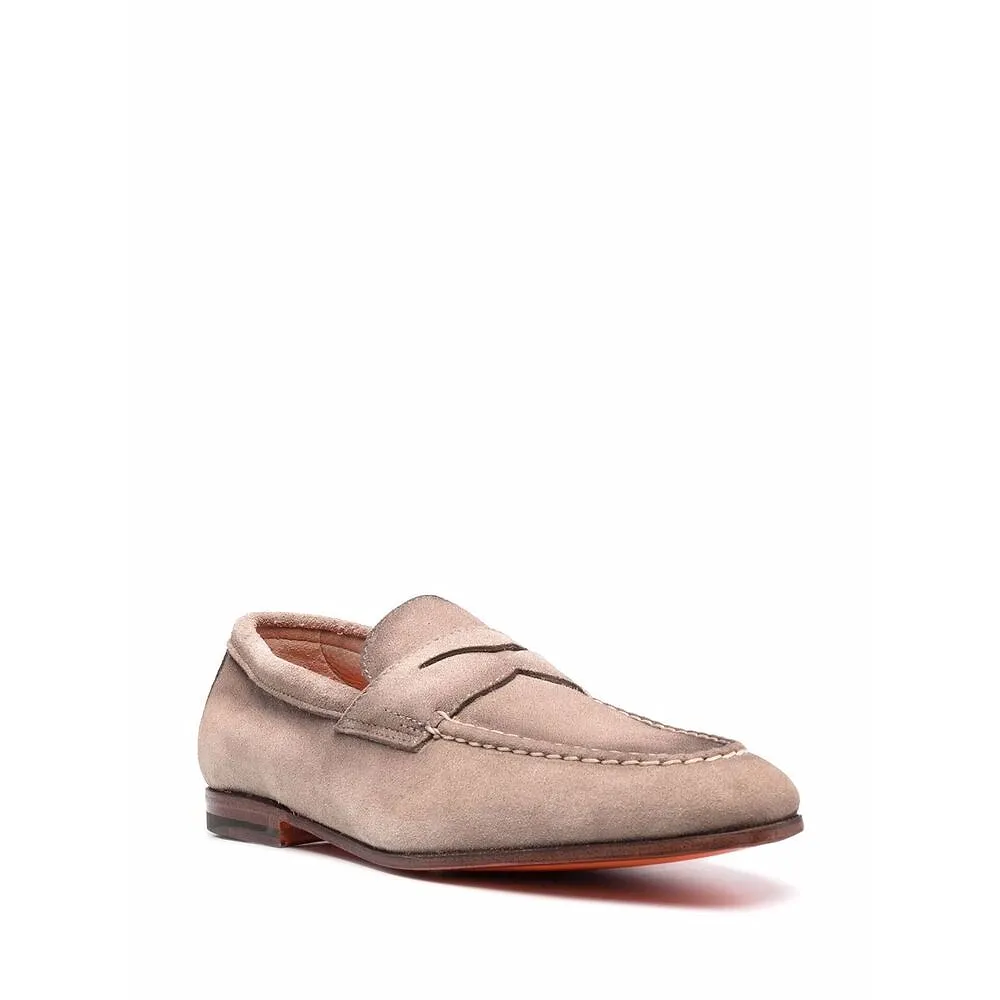 Santoni Slip-On Penny Loafers