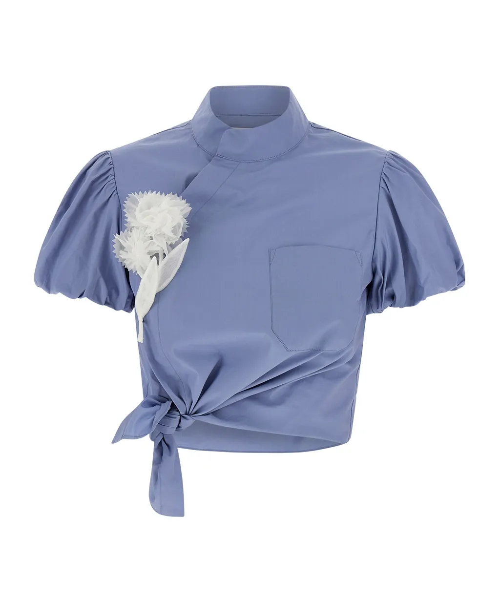 Self-Portrait Tie Side Top