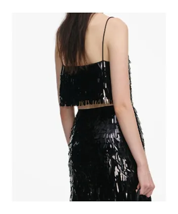 Self-Portrait Sequin Embellished Top