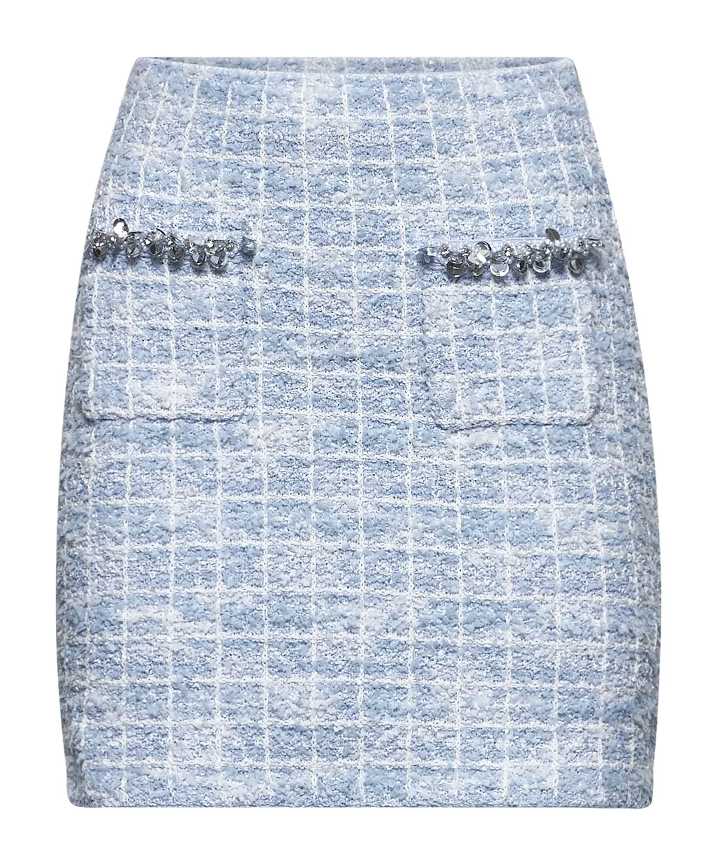 Self-Portrait Tweed Mini Skirt