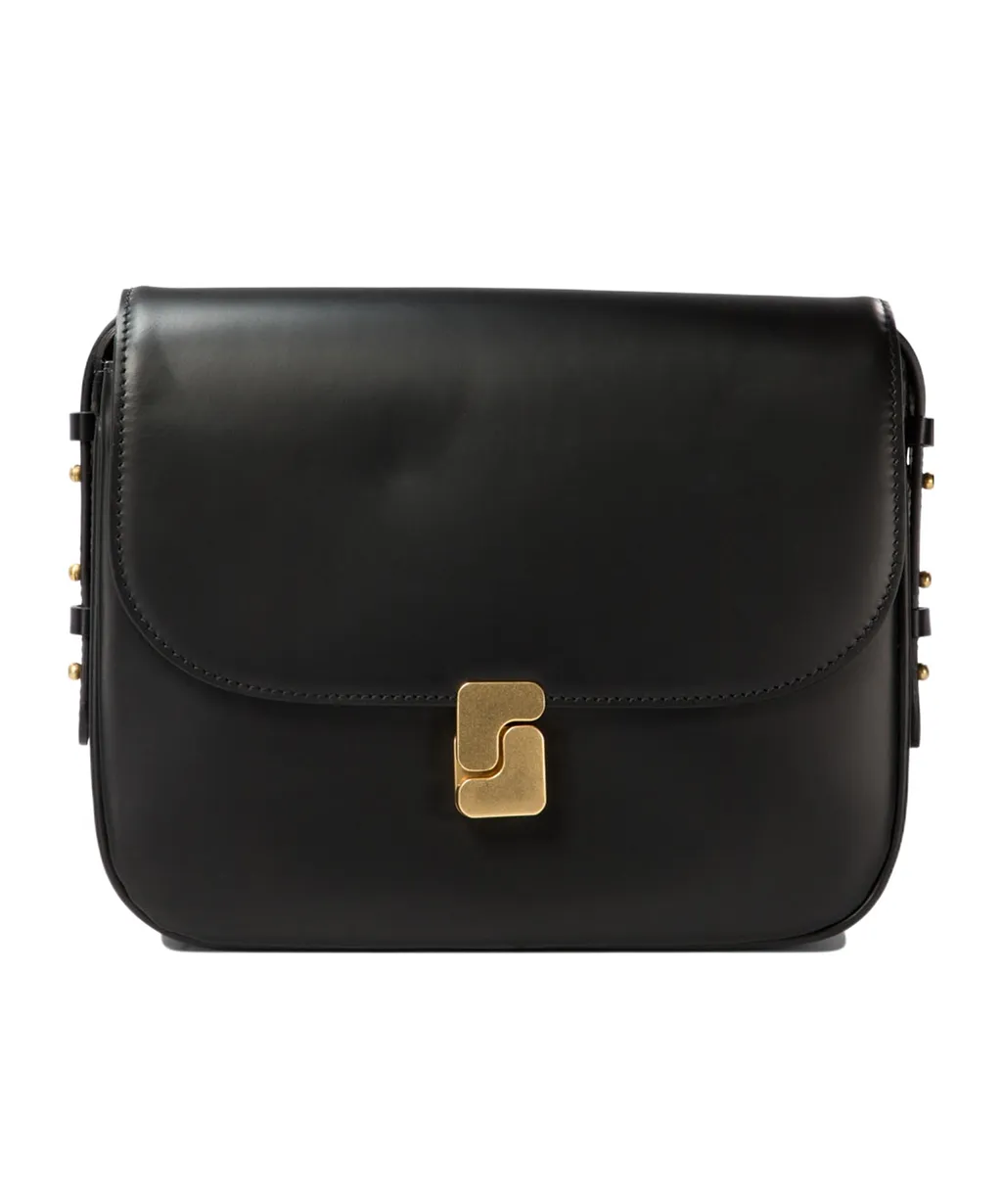 Soeur Structured Flap Crossbody Bag