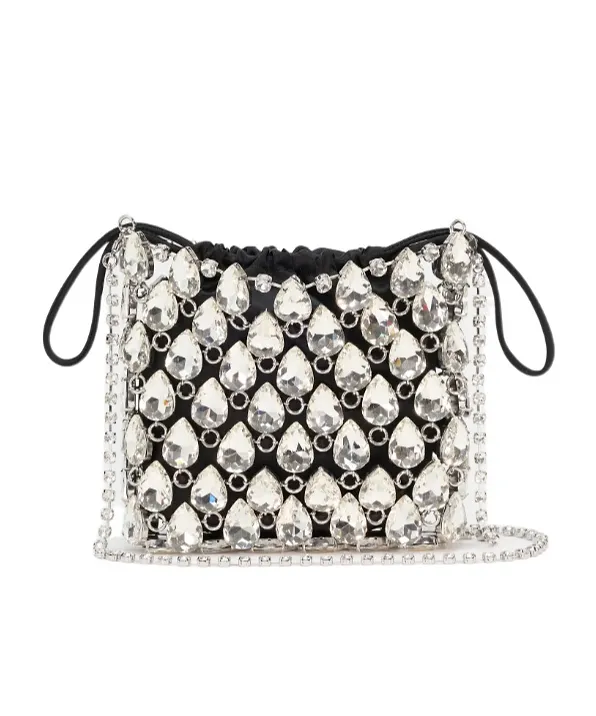 Self-Portrait Mini Chainmail Embellished Shoulder Bag