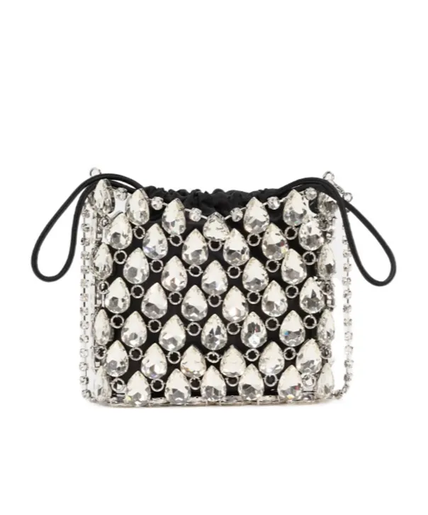 Self-Portrait Mini Chainmail Embellished Shoulder Bag