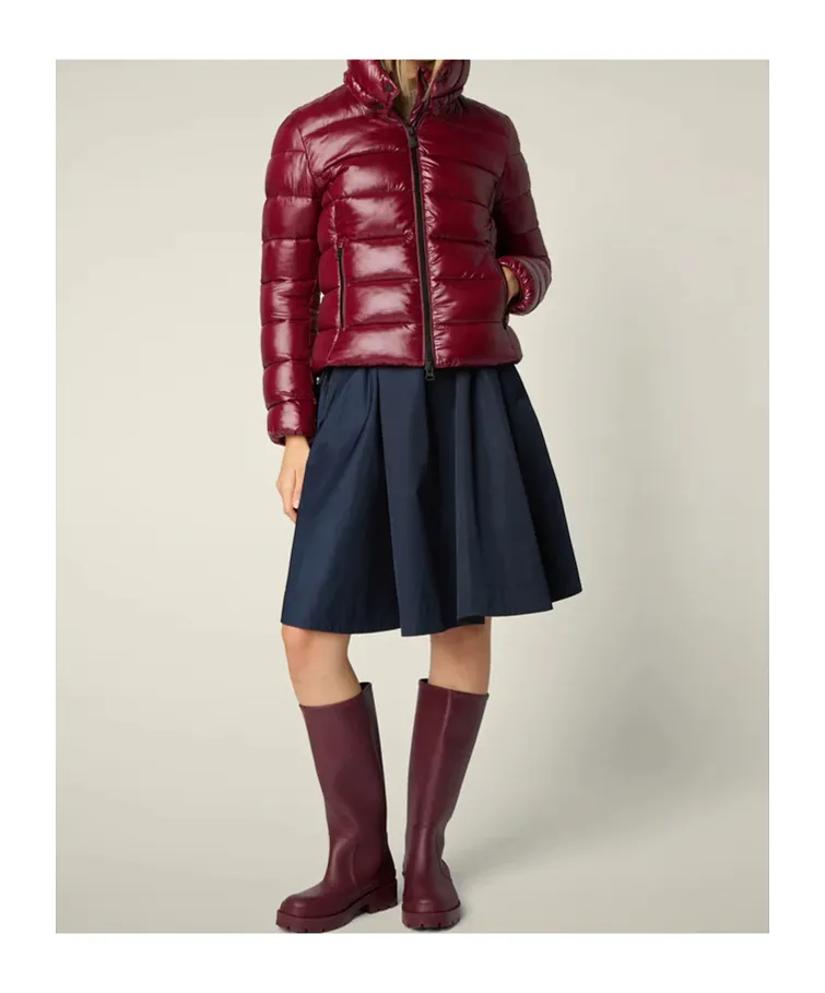 Logo Patch Padded Jacket