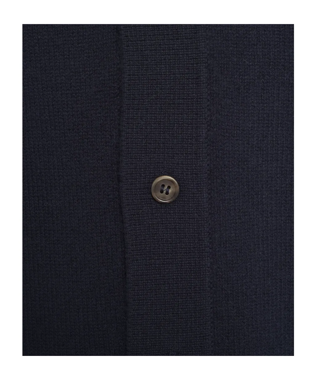 Buttoned Long-Sleeve Sweater