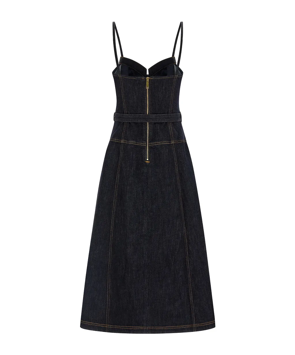 Belted Panelled Dress