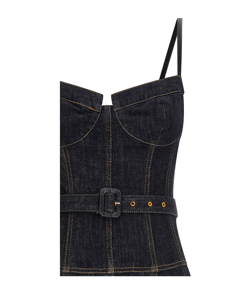Belted Panelled Dress