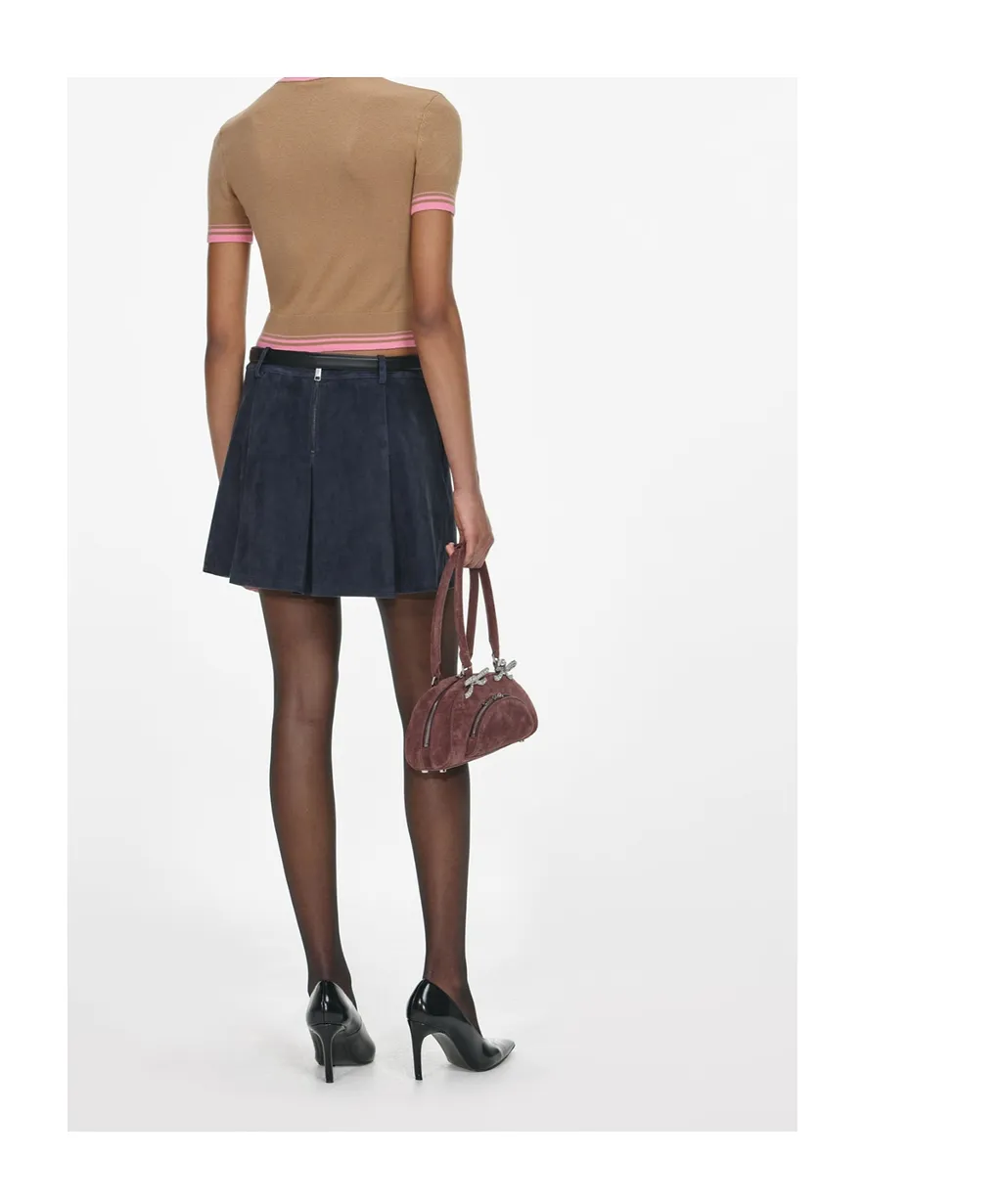 Self-Portrait Pleated Mini Skirt