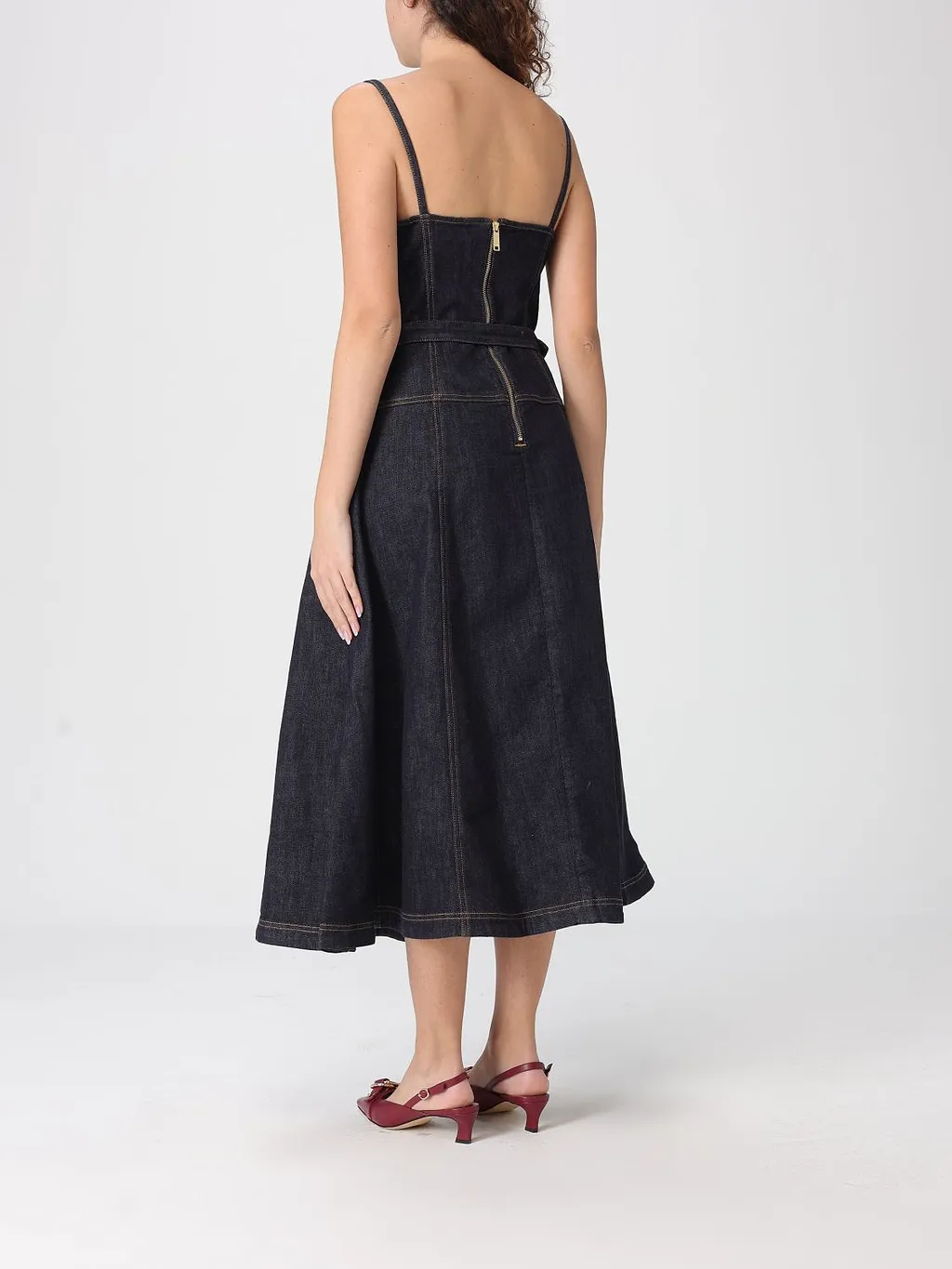 Belted Panelled Dress