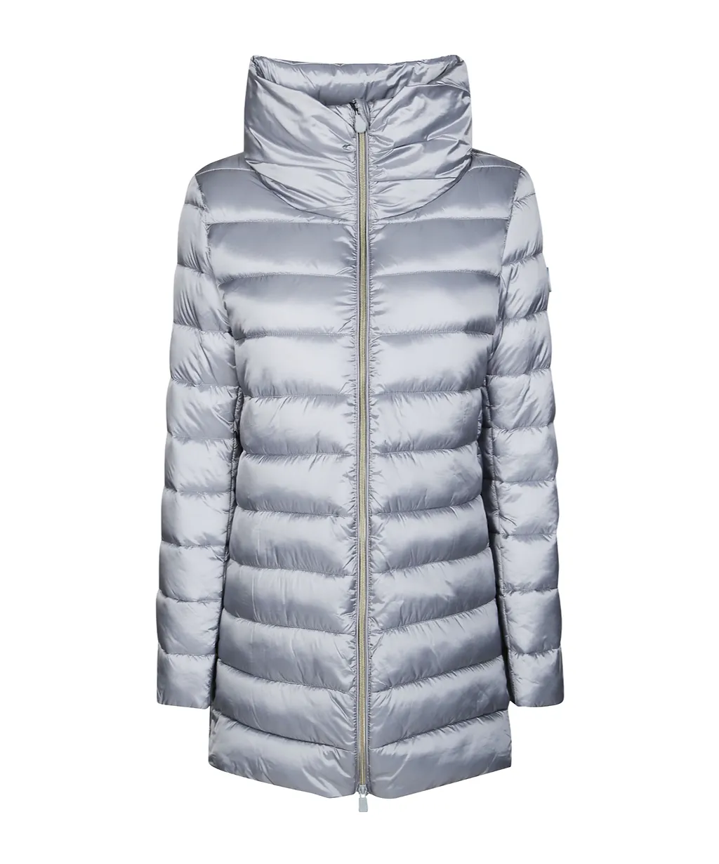 Lydia High-Neck Quilted Coat