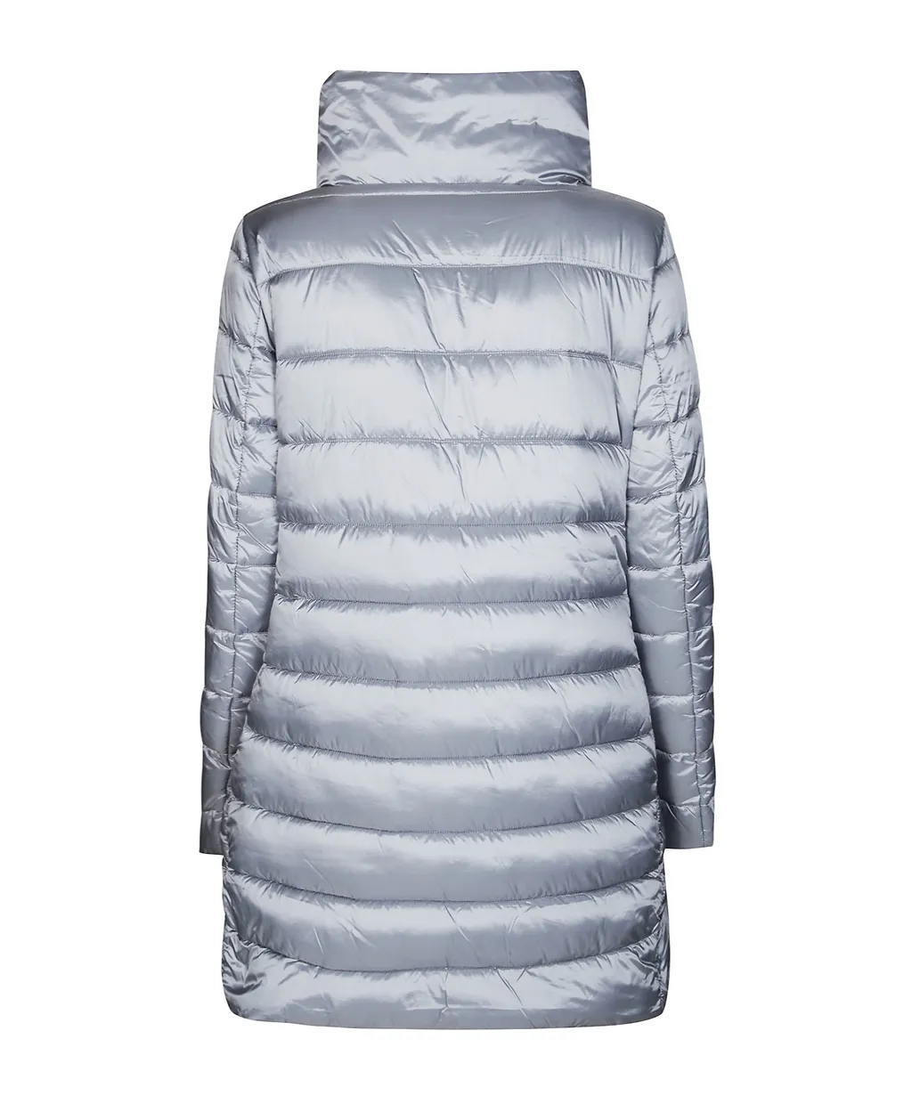 Lydia High-Neck Quilted Coat