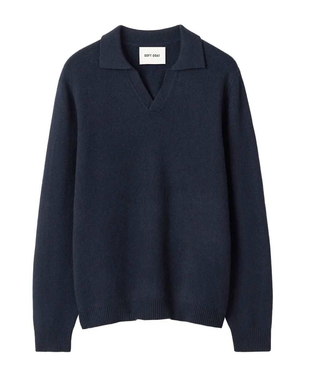 Cashmere Polo Sweater