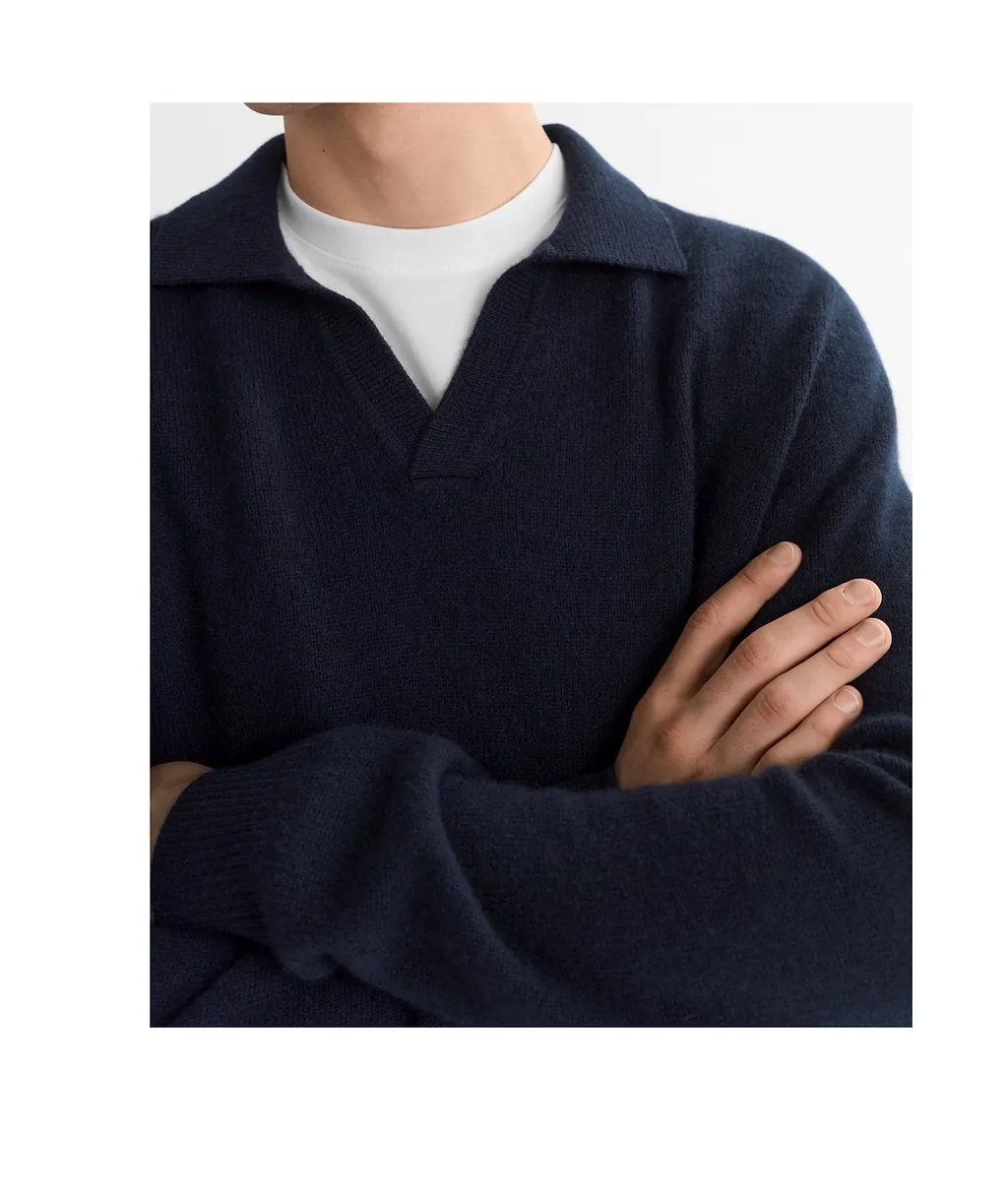 Cashmere Polo Sweater