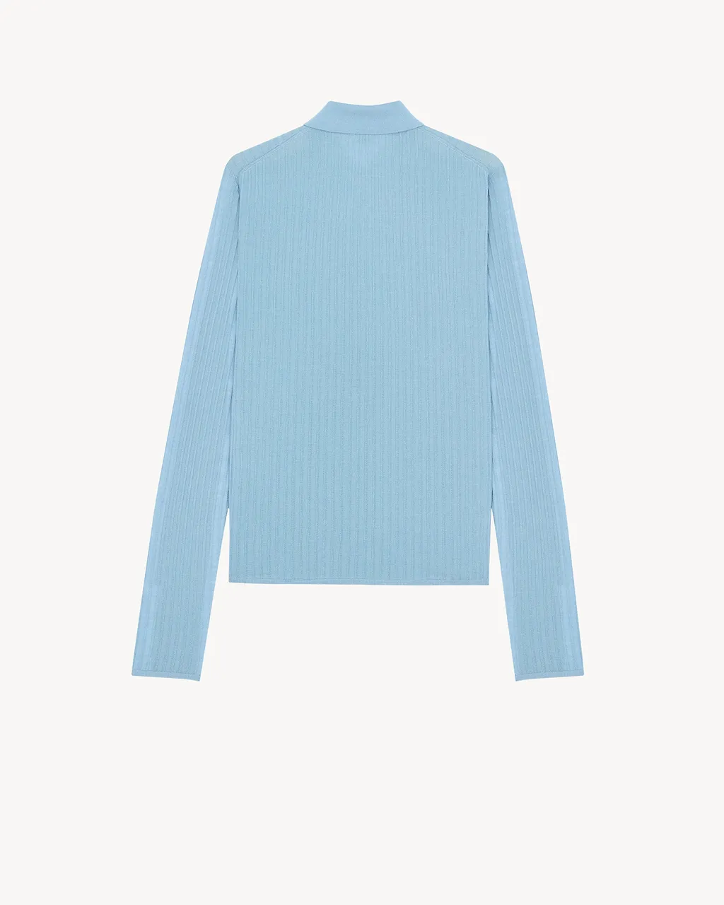 Saint Laurent Button Detailed Long-Sleeved Polo Jumper