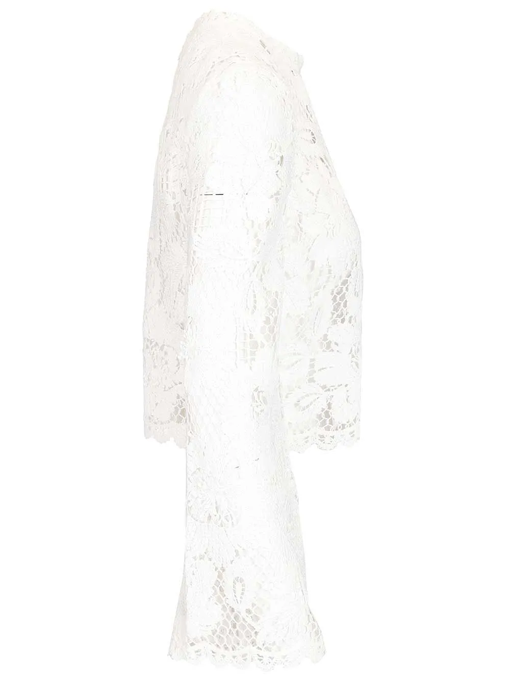 Self-Portrait Floral Crochet Lace Top