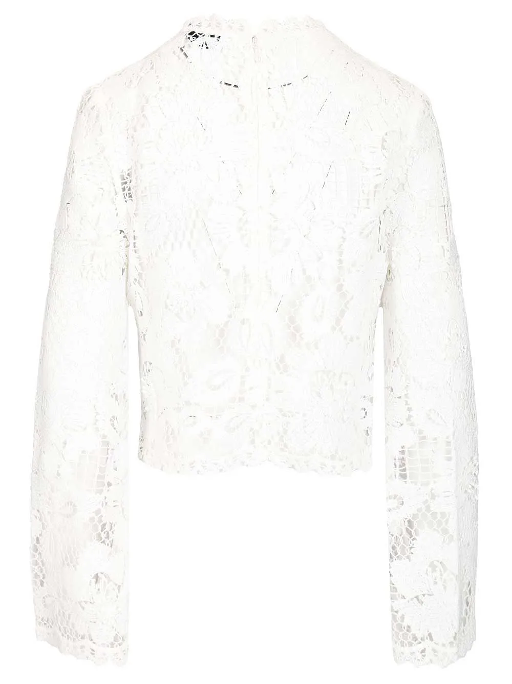 Self-Portrait Floral Crochet Lace Top