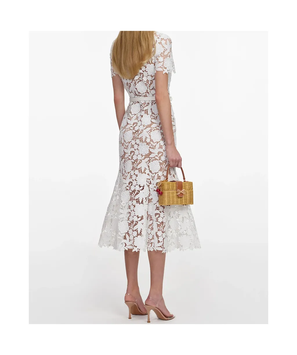 Lace Collared Midi Dress