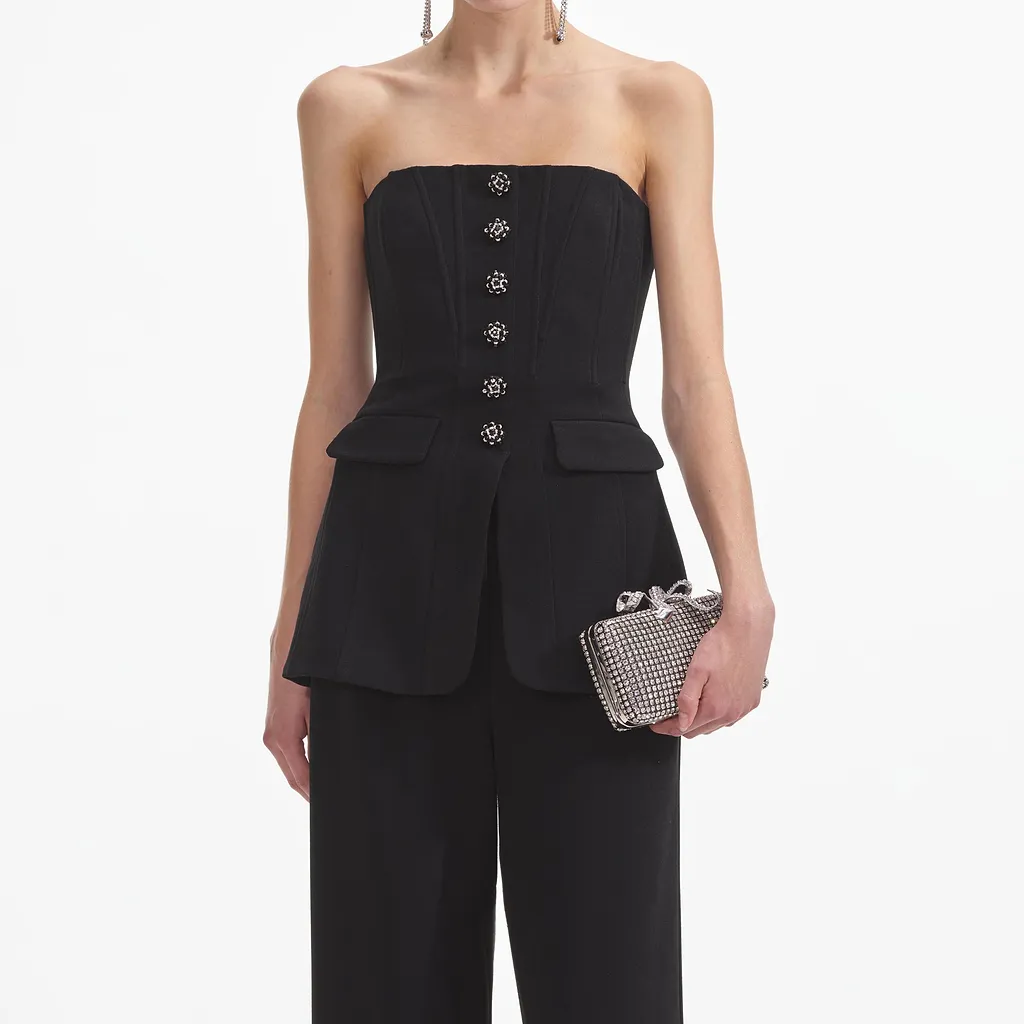 Bandeau Crepe Jumpsuit