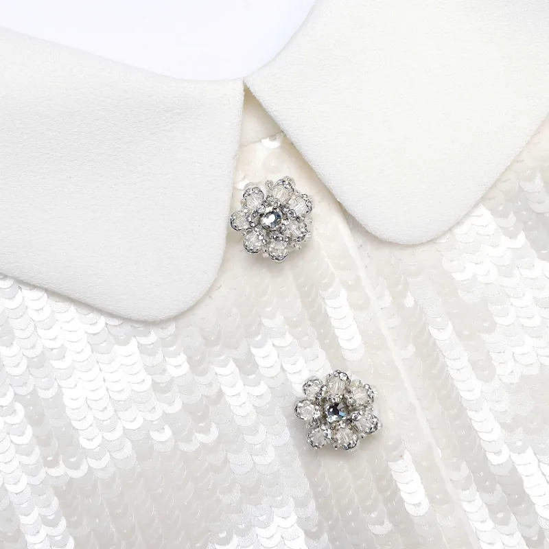 Sequin-Embellished Top
