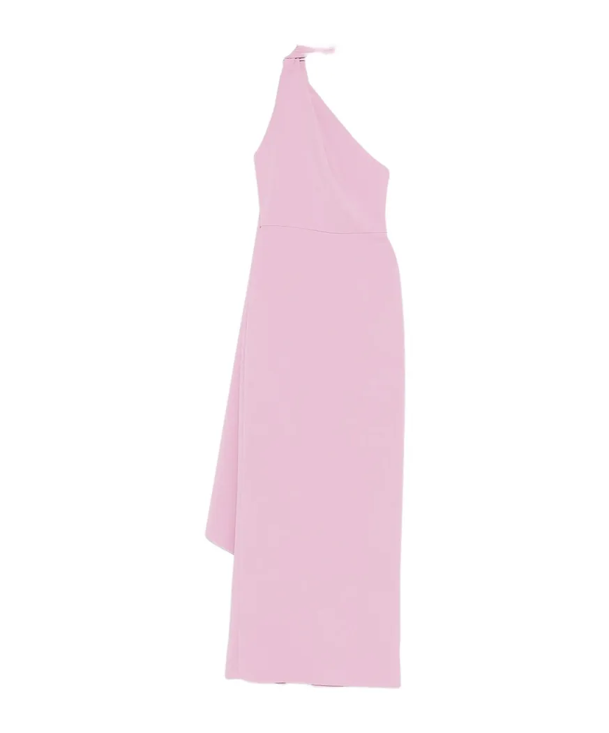 One-Shoulder Drape Dress
