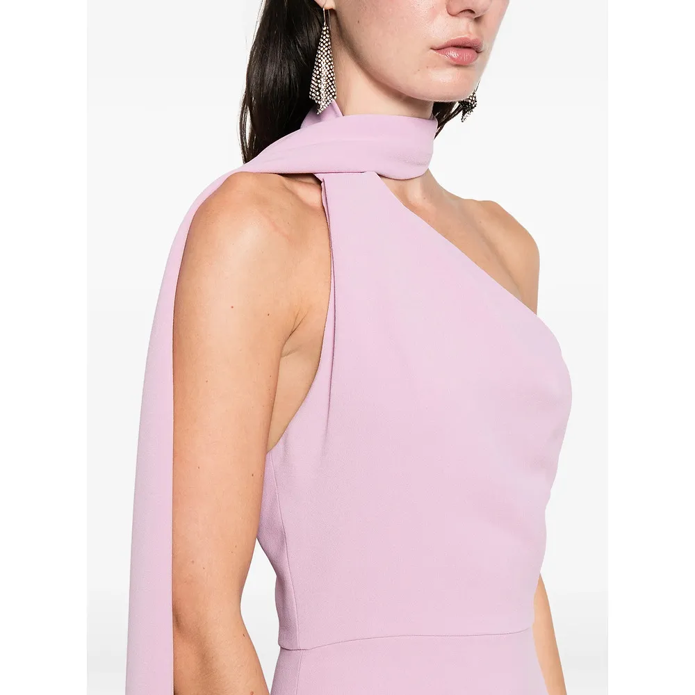 One-Shoulder Drape Dress