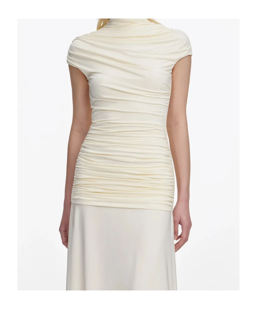 Self-Portrait Pointelle Knit Midi Dress