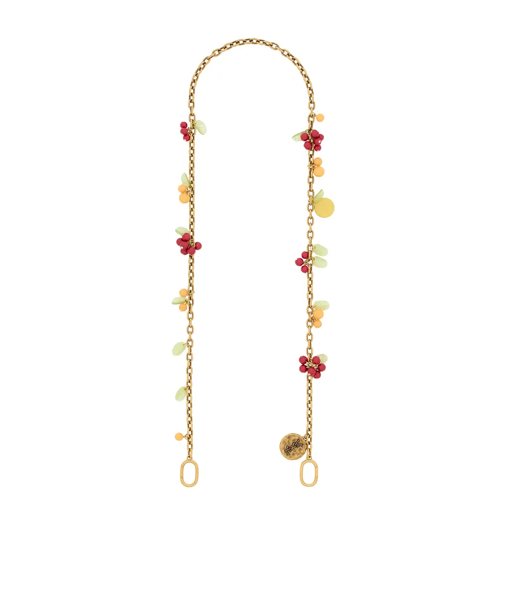 Saint Laurent Cherry Charms Chain