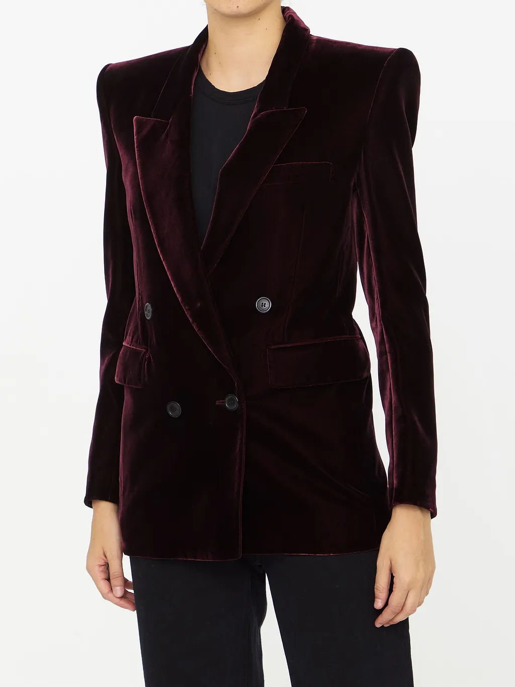 Saint Laurent Double-Breasted Buttoned Jacket