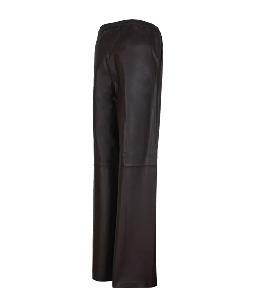 Leather Palazzo Trousers