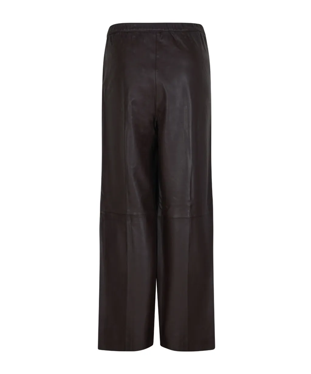 Leather Palazzo Trousers