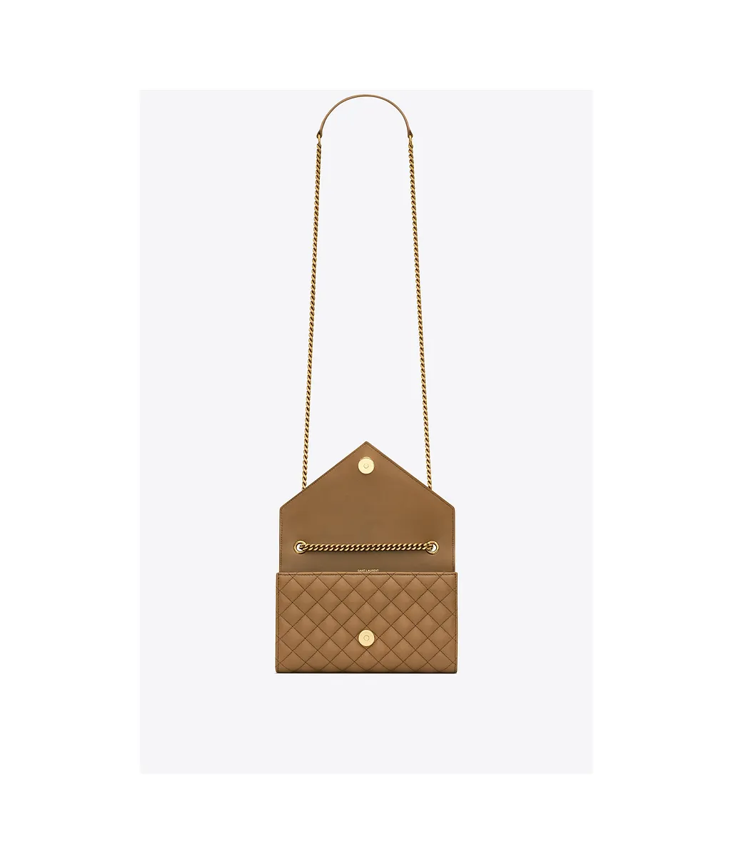 Saint Laurent Envelope Logo Plaque Medium Shoulder Bag