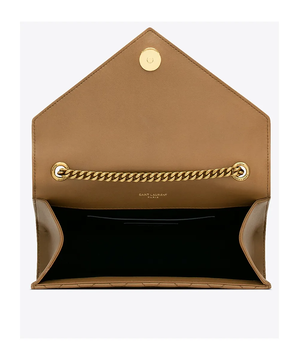 Saint Laurent Envelope Logo Plaque Medium Shoulder Bag