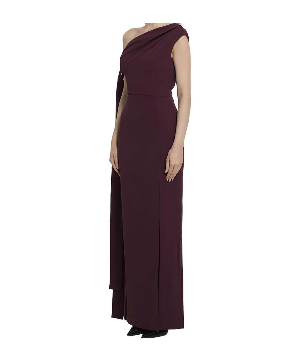 Solace London Irina One-Shoulder Long Dress